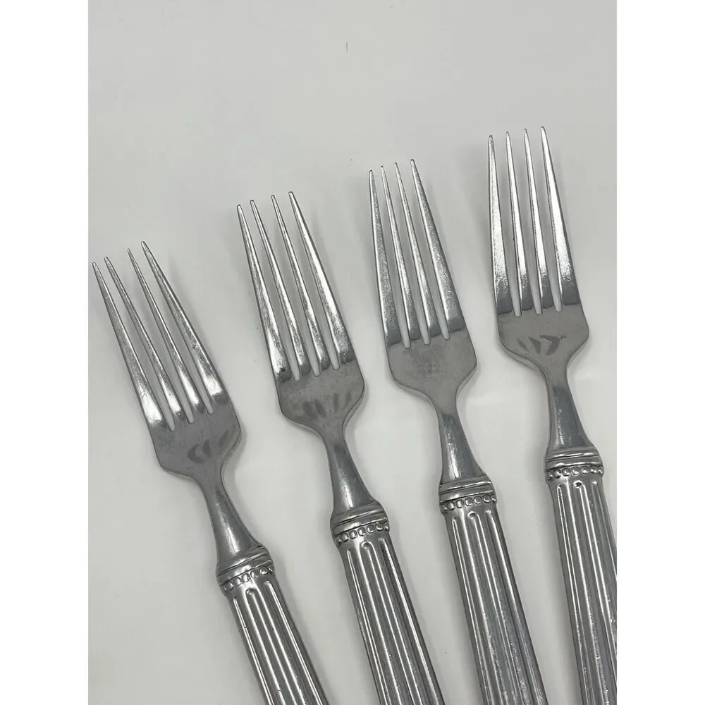 JC PENNEY COLONNADE Stainless Glossy Dinner Place Forks 8.25